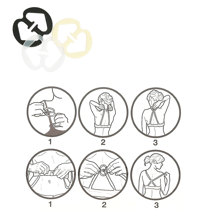 16 PC Bra Clips Cleavage Control Holder Hide Clasp Strap Buckle Adjust Converter