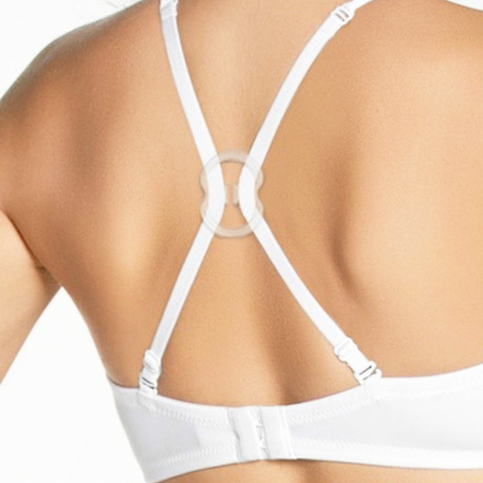 Adjustable low back bra strap converter hides bra straps