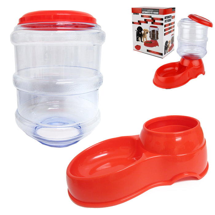 Pet Dog Cat Waterer Automatic Dispenser Drink Feeding Dish Replenish Bowl XLarge