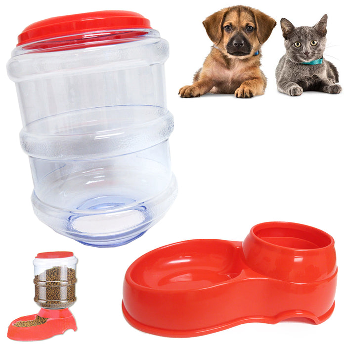 Pet Dog Cat Waterer Automatic Dispenser Drink Feeding Dish Replenish Bowl XLarge