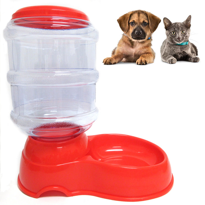 Pet Dog Cat Waterer Automatic Dispenser Drink Feeding Dish Replenish Bowl XLarge