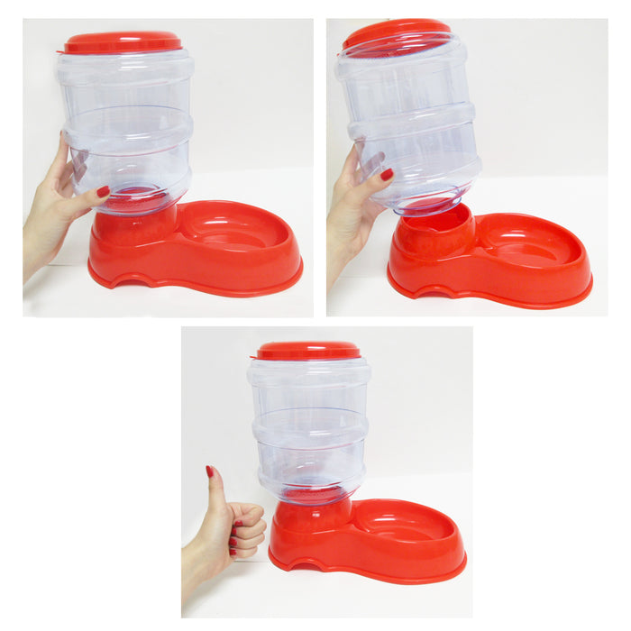 Pet Dog Cat Waterer Automatic Dispenser Drink Feeding Dish Replenish Bowl XLarge