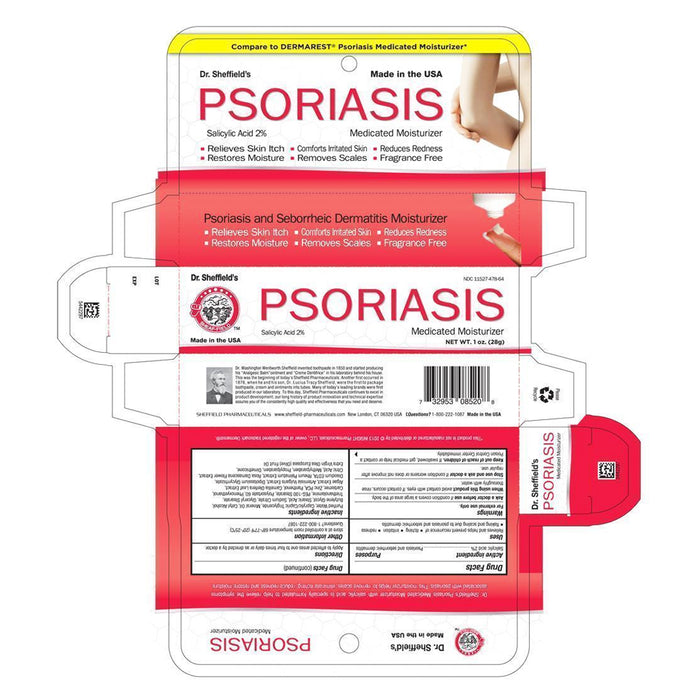 Dr. Sheffields Psoriasis Cream Medicated Moisturizer 1 oz Skin Itchiness Redness