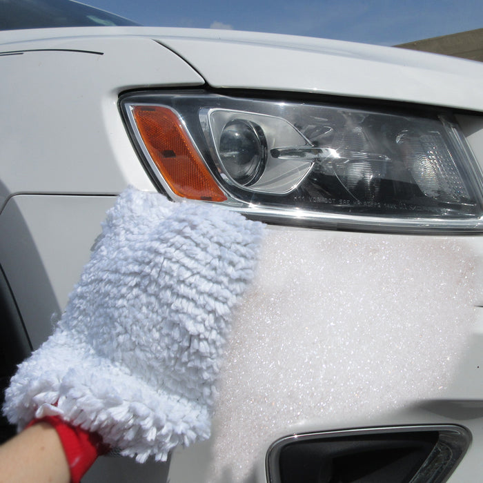 3X Jumbo Car Wash Washing Chenille Mitt Cleaning Glove Dual Sided Heavy Duty USA