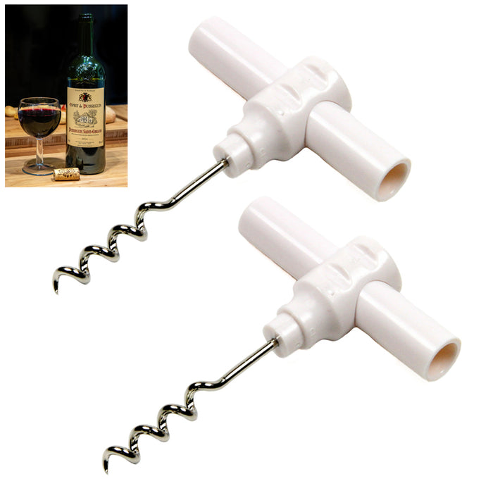 2PC Portable Pocket Screwpull Corkscrew Traveler Wine Bottle Opener Bar Key Cork