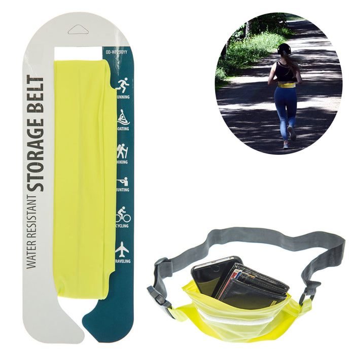 Running Belt Waist Fanny Pack Water Resistant Hiking Fitness Adjustable Pouch