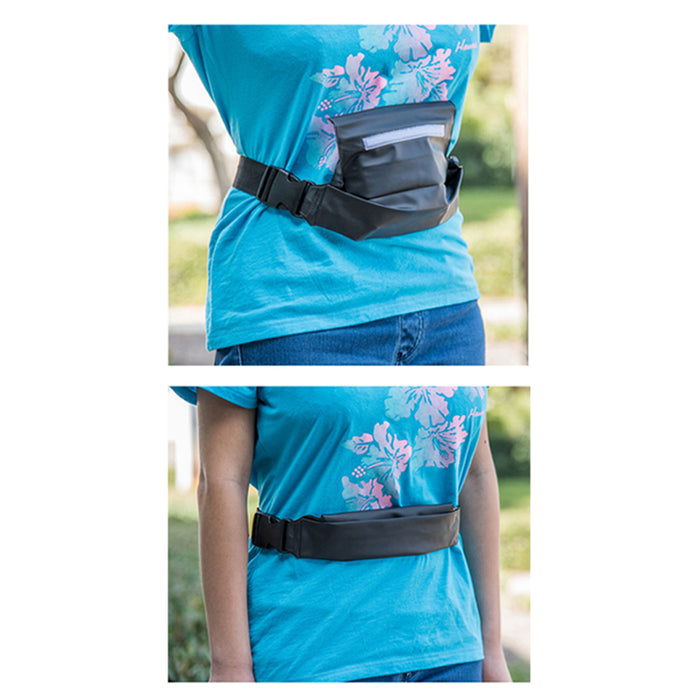 Running Belt Waist Fanny Pack Water Resistant Hiking Fitness Adjustable Pouch