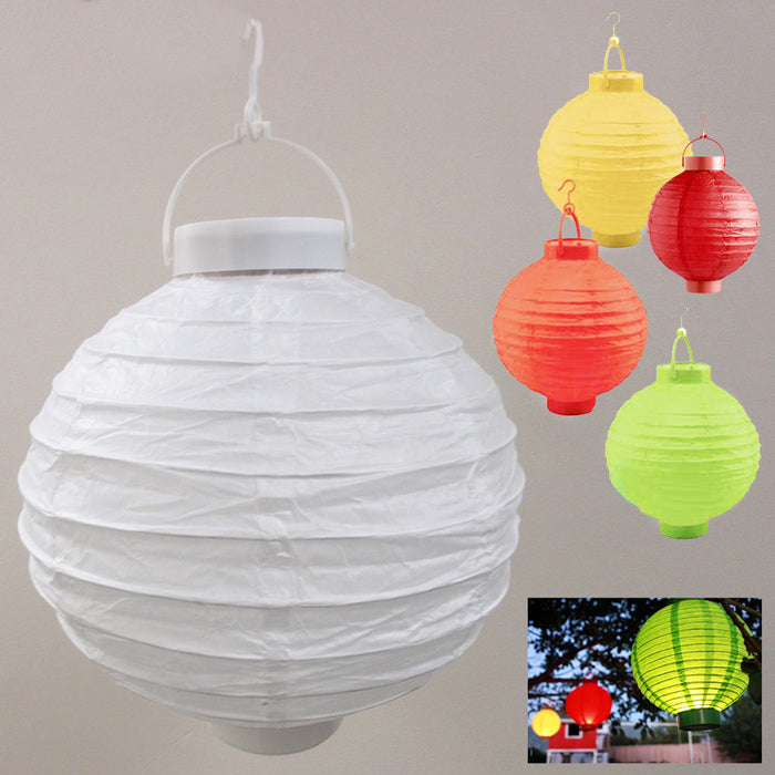 3X Multi Colors Round Chinese Paper LED Lanterns Lights Wedding Party Decoration