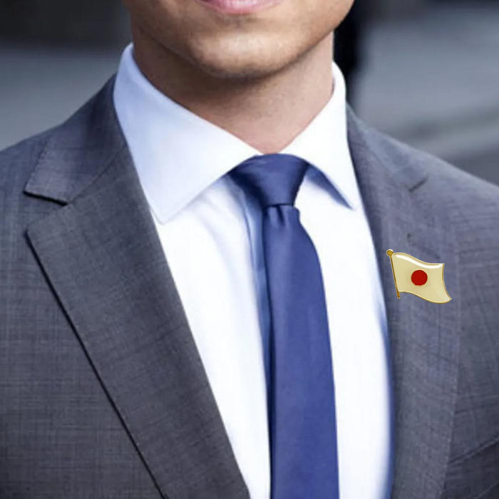 3 Japan Flag Lapel Pins Badge Support Patriotic Country Enamel Tie Hat Souvenir