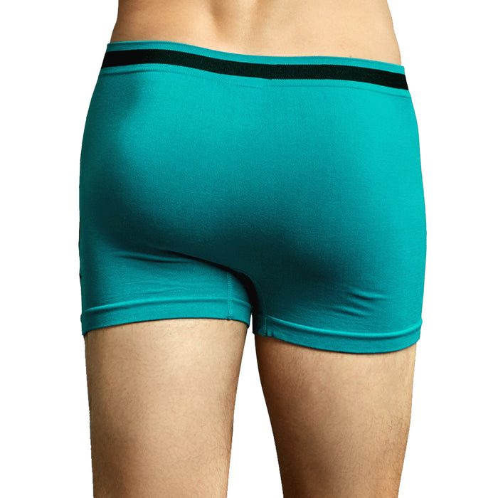 3 Mens Microfiber Boxer Briefs Underwear Seamless Comfort Flex Waistband MJ Leaf
