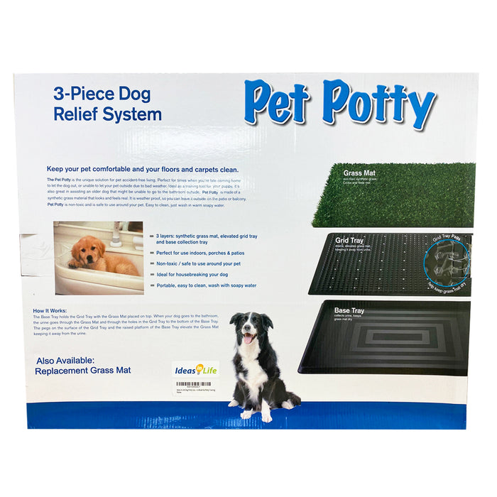 Dog Puppy Indoor Potty Pad Rug Training Grass Patch Toilet Mat Tray 20" x 25"