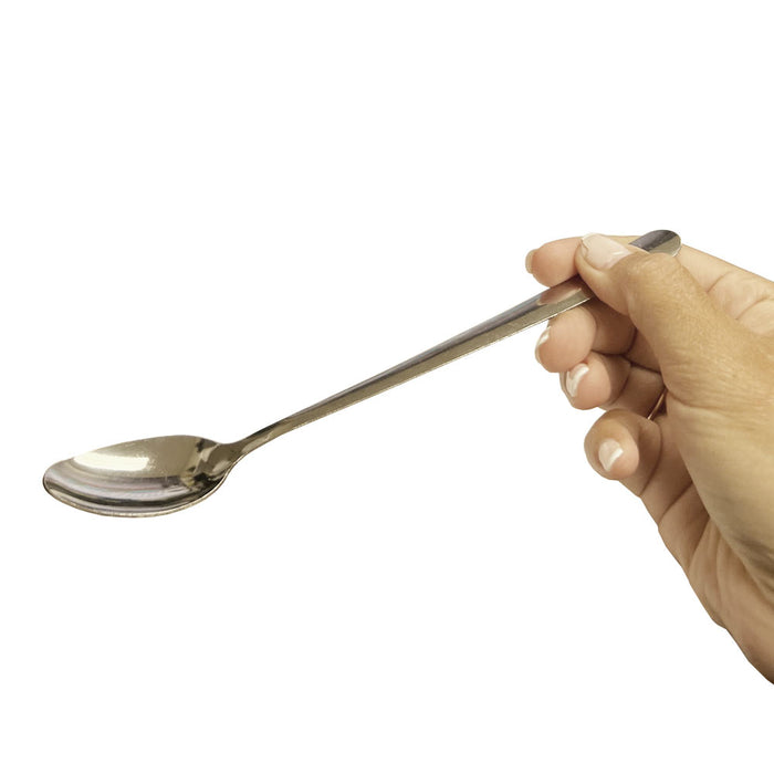 24 PC Set 8" Long Handle Ice Cream Spoons Stainless Dessert Spoon Tea Coffee