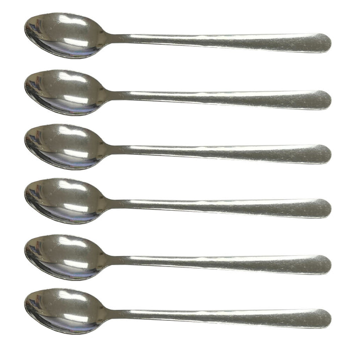 6 Pack Ice Cream Spoons Stainless Steel Cocktail Stirring Spoons 8" Long Handle