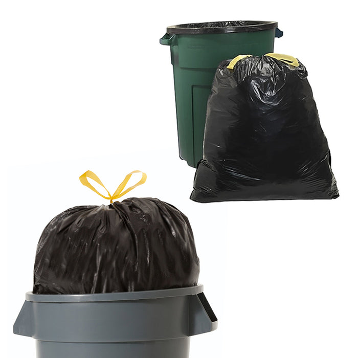 Super Tuff 30 Gallon Drawstring Trash Bag 14-Count Garbage Disposable Heavy Duty