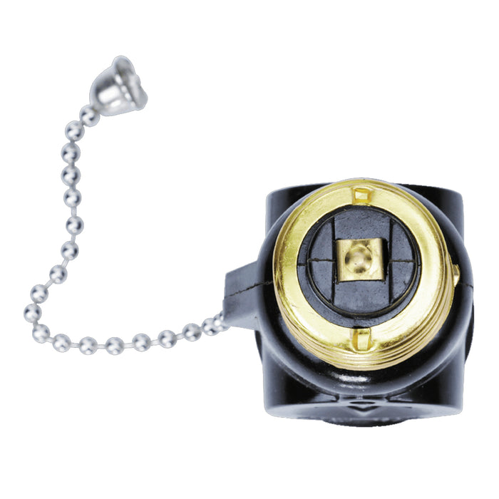 Light Bulb Socket Adapter Pull Chain Control Switch Two Outlet Power Receptacle