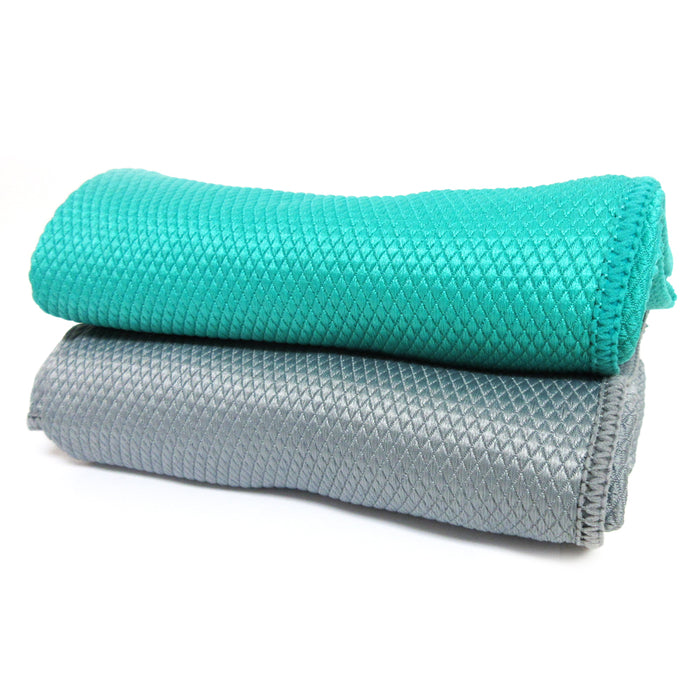 2 Farberware Cotton Cleaning Cloths Bar Mop Towel 19X16 Super Absorbent Kitchen