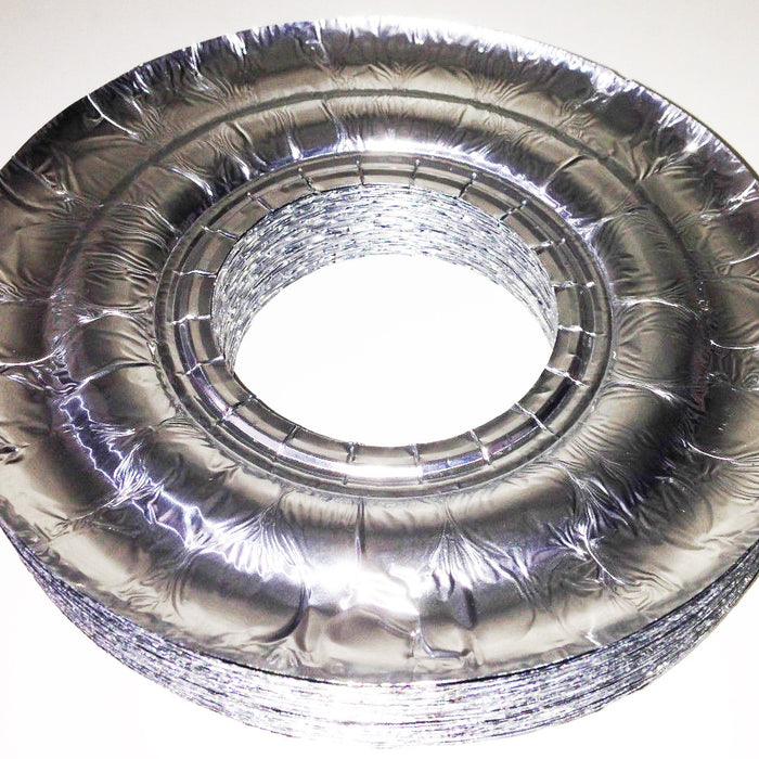 40 X Aluminum Burner Bib Foil Round Gas Oven Liners Covers Wholesale 8.75" !