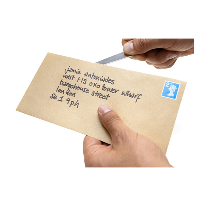 1 Universal Lightweight Hand Letter Mail Envelope Opener 8.5" Silver Office New