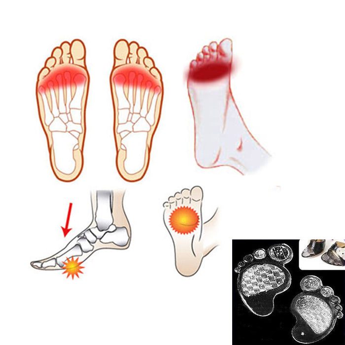 Silica Gel Shoe Cushion Ball Of Foot Metatarsal Pads High Heel Insoles Antislip