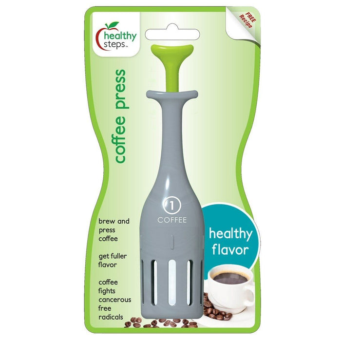 Jokari Healthy Steps Single Serve One Cup Style French Coffee Press Maker Travel