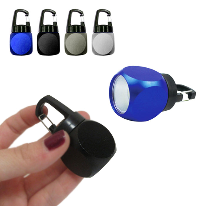 4PC Pocket Flashlight COB LED Torch Bright Portable Keychain Camping Hiking Gift