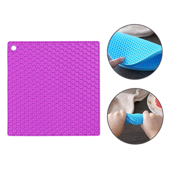 Silicone Pot Holder Trivet Mat Heat Resistant Mitts Multipurpose Holder Non-Slip