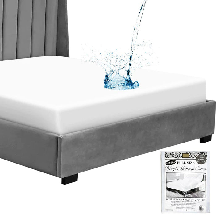 12 Pack White Mattress Cover Full Size Soft Pad Protector Waterproof Heavy Vinyl