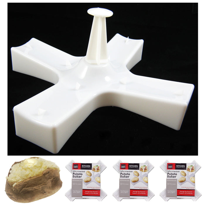 3X Potato Express Microwave Cooker Fast Reusable Washable Kitchen Accessory Tool