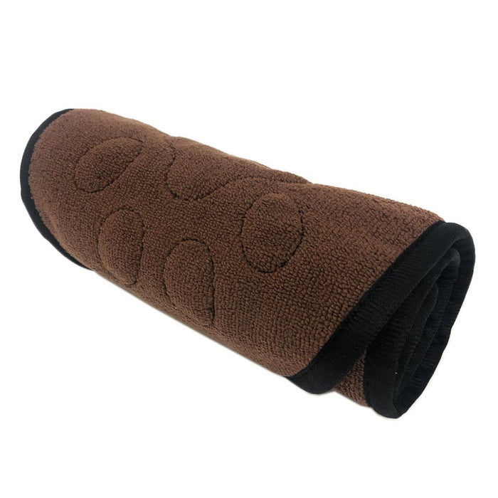 Pet Dog Towel Absorbent Cleaning Paws Fast Drying Hand Pockets Machine Washable