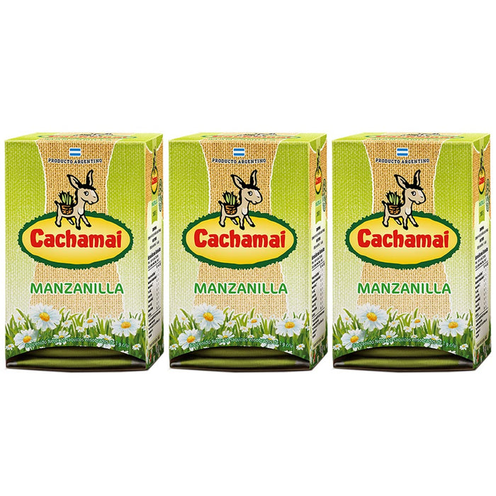 3 Traditional Chamomile Herbal Tea Natural Manzanilla Leaf Sleep Relax 60 Count