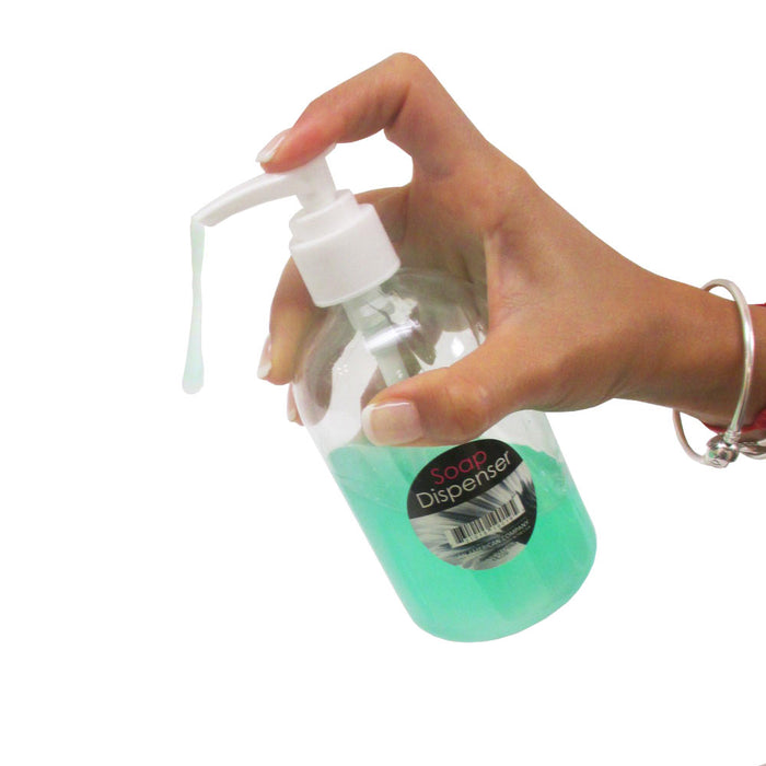 4 Pack Liquid Soap Dispenser Pump Lotion Refillable Shampoo Travel Bottle Clear
