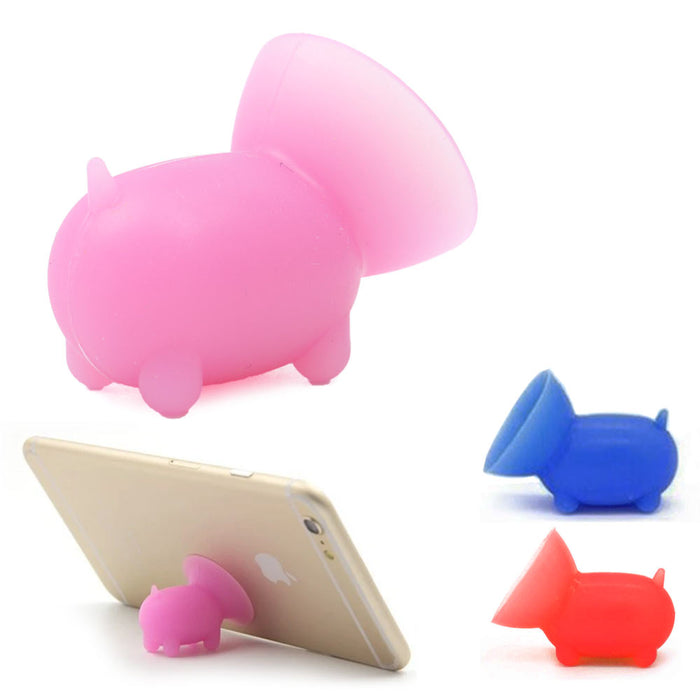 3 PC Piggy Cell Phone Stand Phone Holder Suction Stand For Office Desk Universal