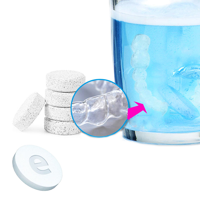 40 tablets Efferdent Denture Cleanser Antibacterial Whitening Cleansing System