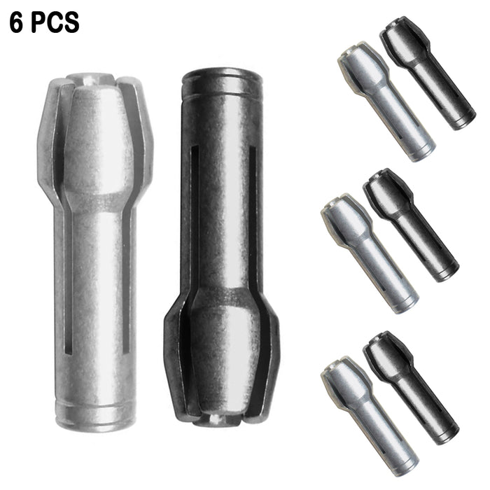 6 Drill Chuck Fit Rotary Tool 3/32 1/8 Replacement Bits Collet Nut Kit
