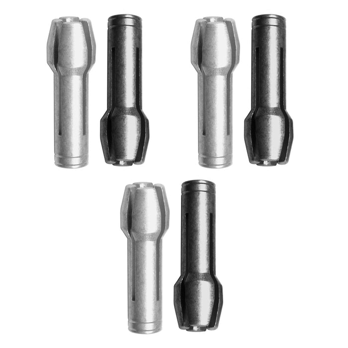 6 Drill Chuck Fit Rotary Tool 3/32 1/8 Replacement Bits Collet Nut Kit