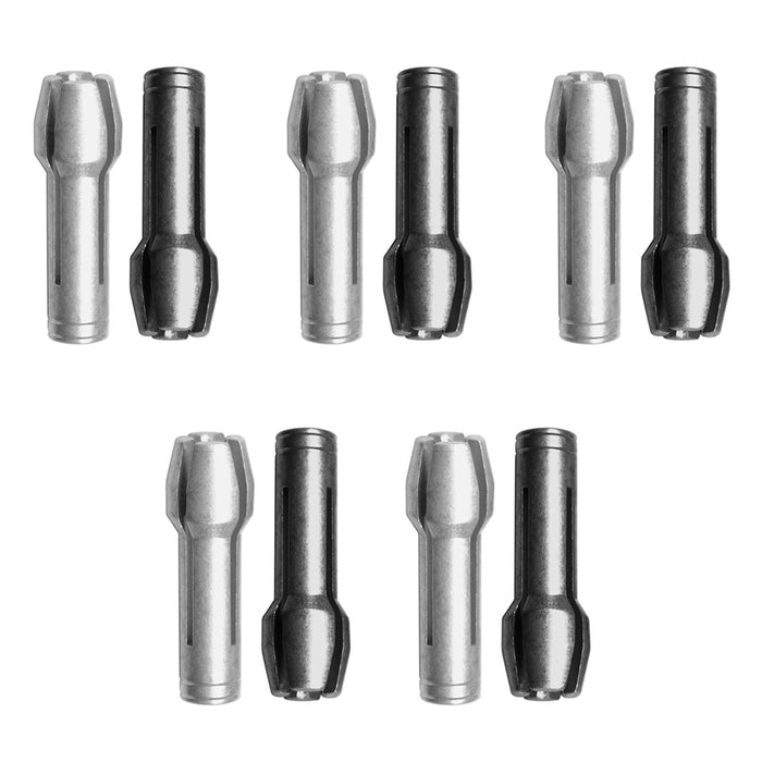 10PC 1/8 Bits Drill Chuck Rotary Tool Replacement Collet Nut Kit 3/32 Assemblies