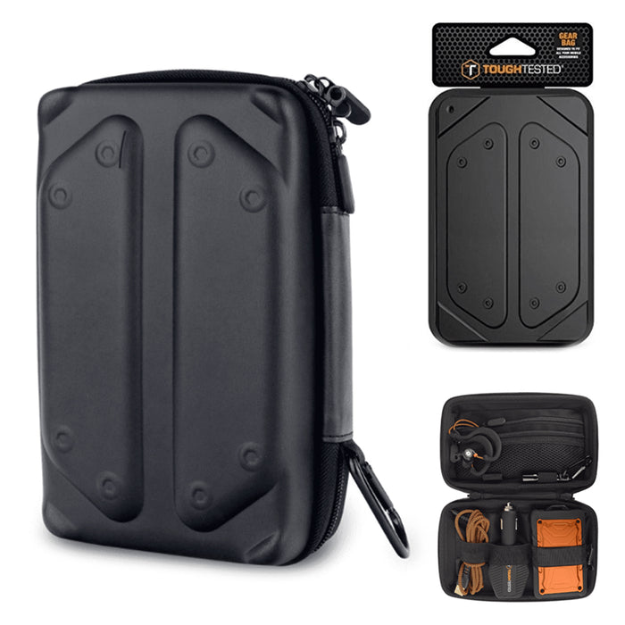 Universal Travel Case Organizer Small Electronics Accessories Tech Kit Bag Black