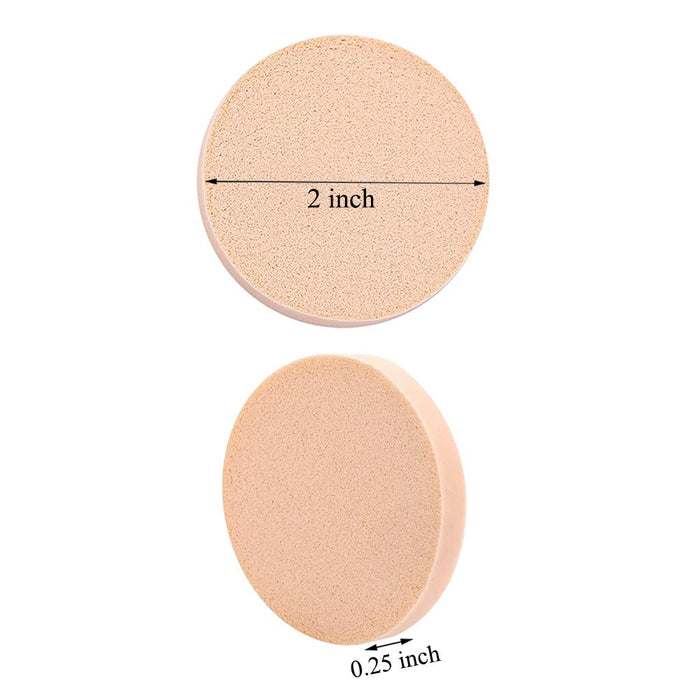 25Pc Round Makeup Facial Sponges Pads Soft Powder Puff Cosmetic Foundation Cream