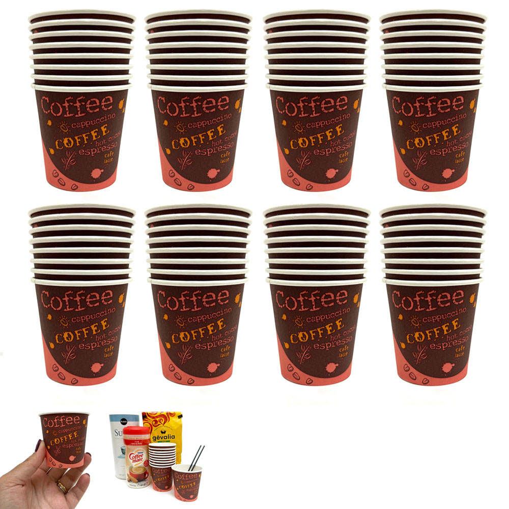 Qbin Mini disposable Cuban Style and espresso coffee cups 3/4 oz Recipe  card Included - Pack of 5000