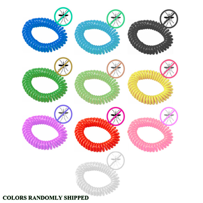 5 Pack Mosquito Repellent Bracelet Wrist Band Bug Insect Natural Protection US