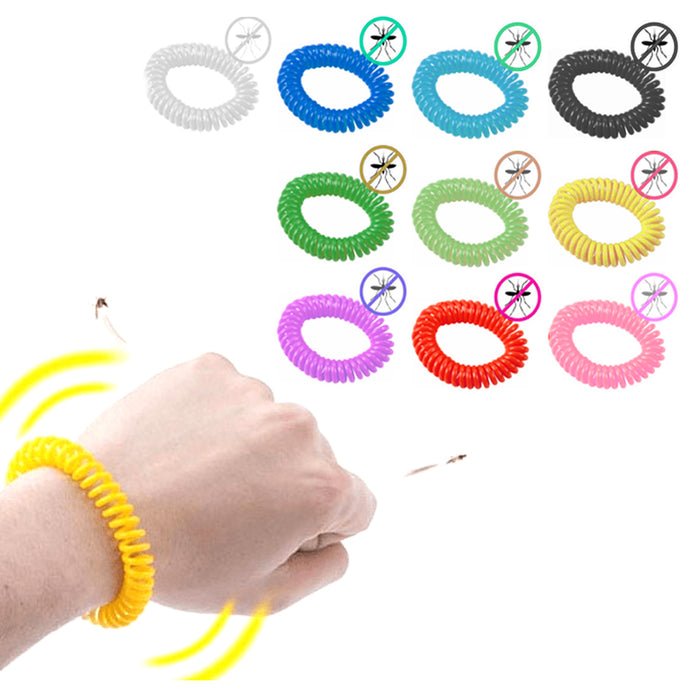 10 Pack Mosquito Repellent Bracelet Wrist Band Bug Insect Natural Protection US