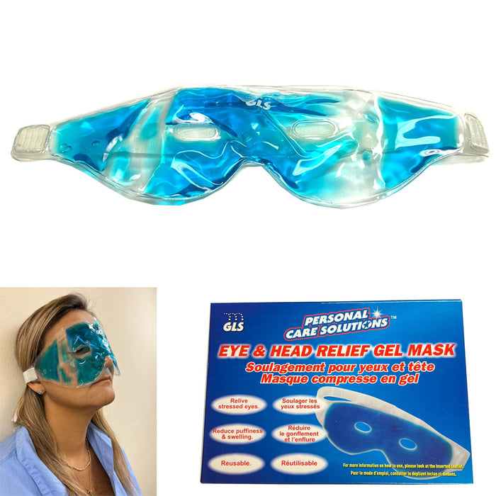 Gel Eye Mask Cold Pack Warm Ice Cool Puffiness Headache Relief Soothing Eyes Pad