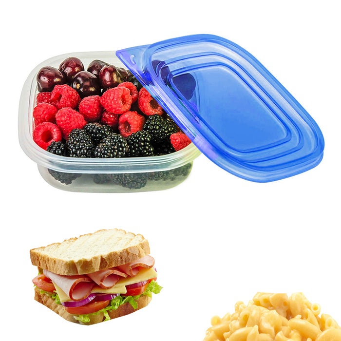 2 Pack Food Storage Container with Lid BPA-Free Plastic Reusable Lunch Meal Prep