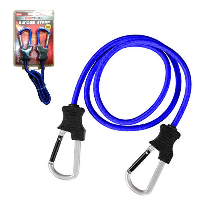 2PC Carabiner Bungee Cords with Hook Tie Downs Luggage Strap Carrying Bag Secure