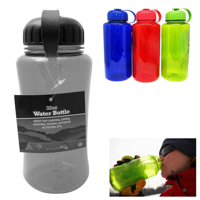 Wide Mouth 34oz Water Bottle Sport Workout Drink Bike Gym Jug Container BPA-Free