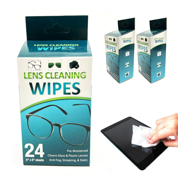 72 Pre-Moistened Lens LCD Screen Optical Camera Cleaning Cloth Wipe Multipurpose