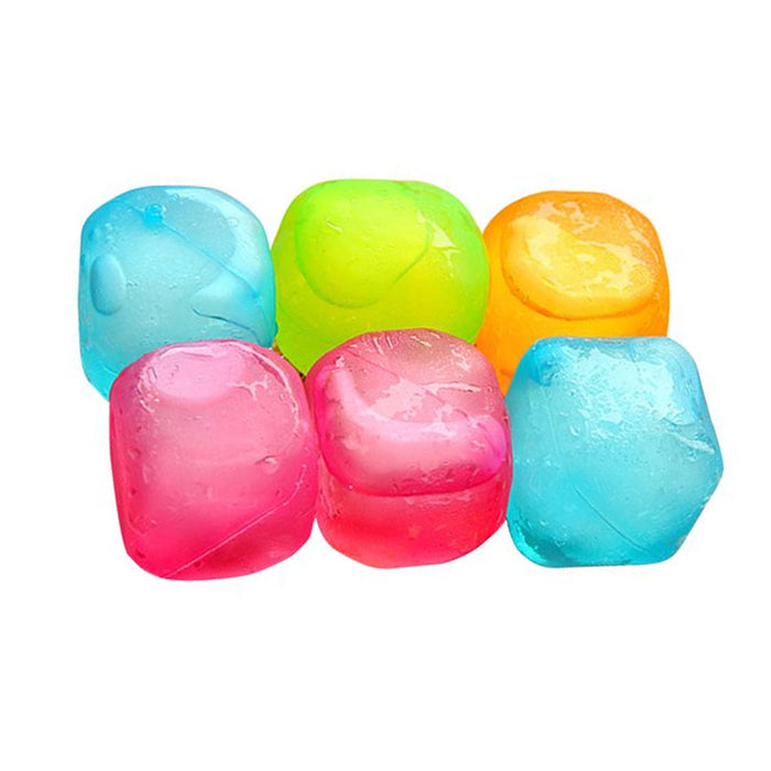 60 Pack Colorful Plastic Ice Cubes Reusable Cool Drinks Coffee Wine Refreezable