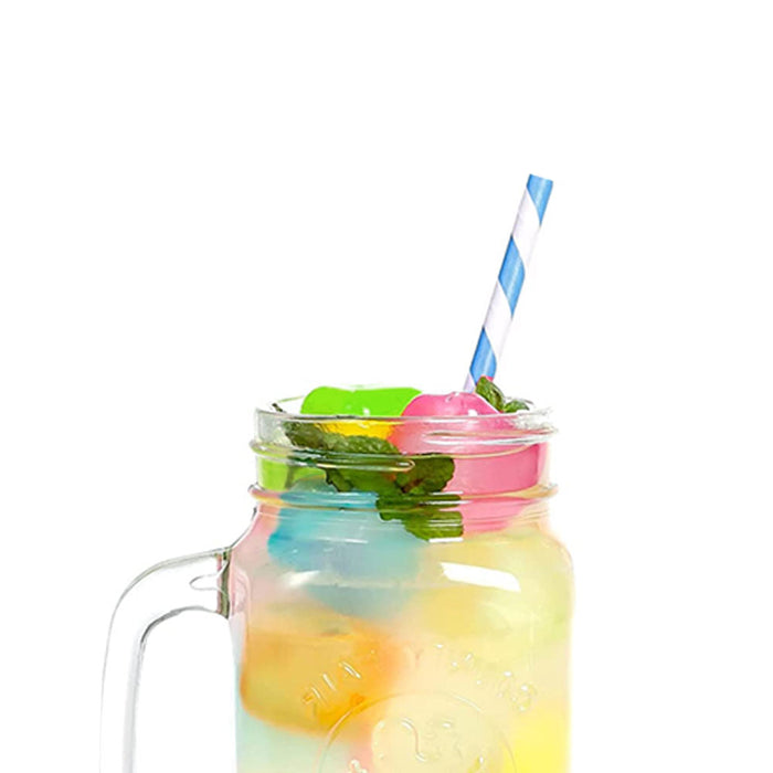 60 Pack Colorful Plastic Ice Cubes Reusable Cool Drinks Coffee Wine Refreezable