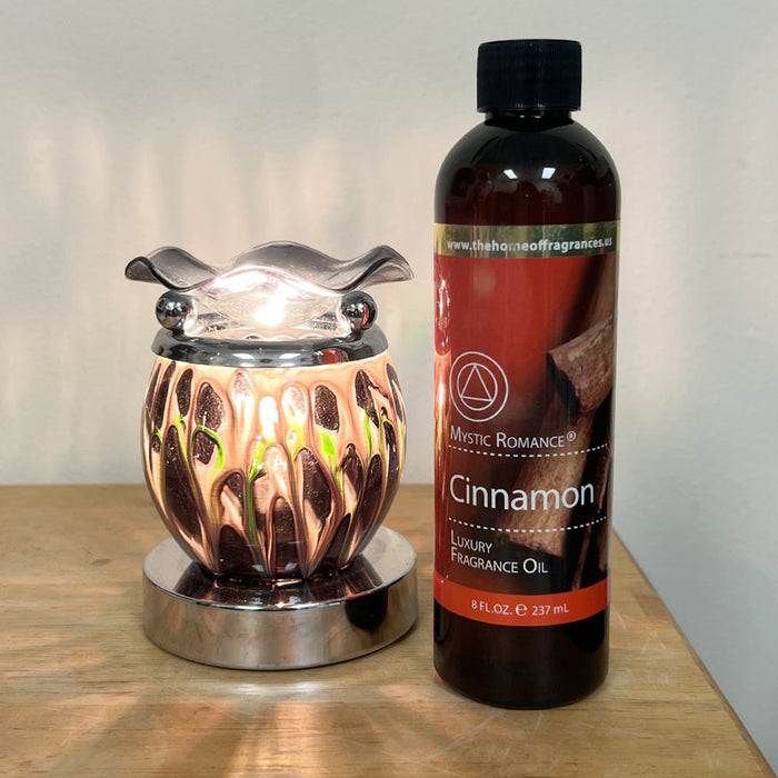 Cinnamon Luxury Fragrance Oil Scent Burner Warmer Air Diffuser Home Aroma 8oz
