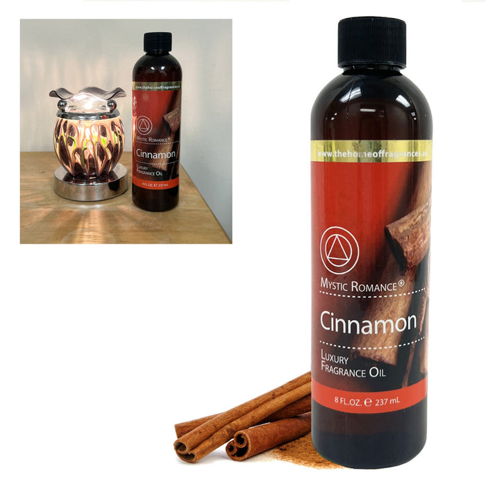 Cinnamon Luxury Fragrance Oil Scent Burner Warmer Air Diffuser Home Aroma 8oz
